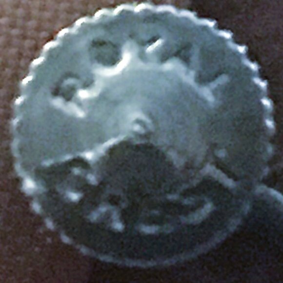 1950s Royal Crest Reverse Glass Cabochon Buddhist Deity Brooch and Earring Set - Picture 8 of 12